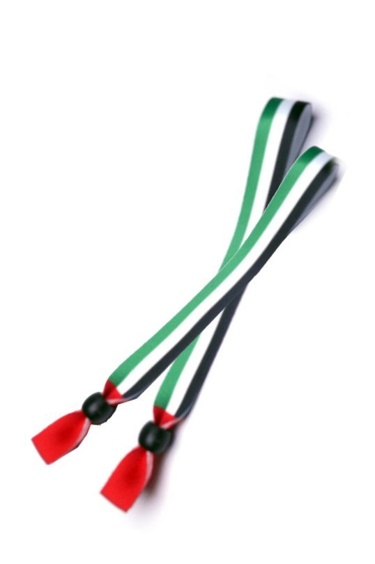 UAE FLAG Ribbon Wrist band
