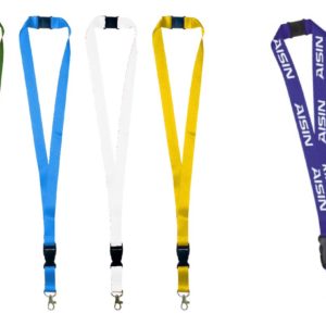 Lanyard With Buckle, Metal Hook And Safety Clip
