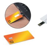 Credit card shaped plastic USB