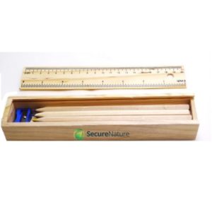 12 pcs Pencil Colour Box with ruler and Sharpener