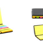 Post it pad with 2 size sticky notes and 5 colour post it