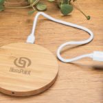 Round Bamboo Wireless Charger
