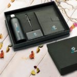 Gift set with Notebook, Metal Pen & Card Holder, Thermal Bottle