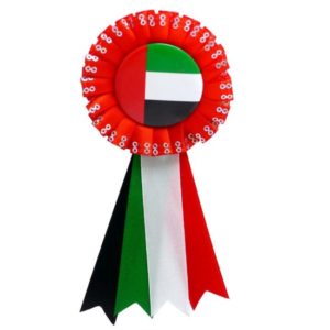 Round Shape National Day Badge with Pin