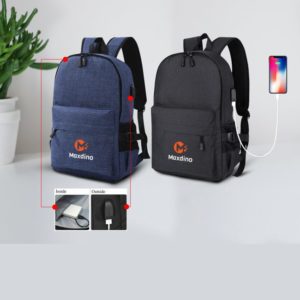 Stylish backpack with usb charging point