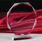 Round Diamond Crystal Award