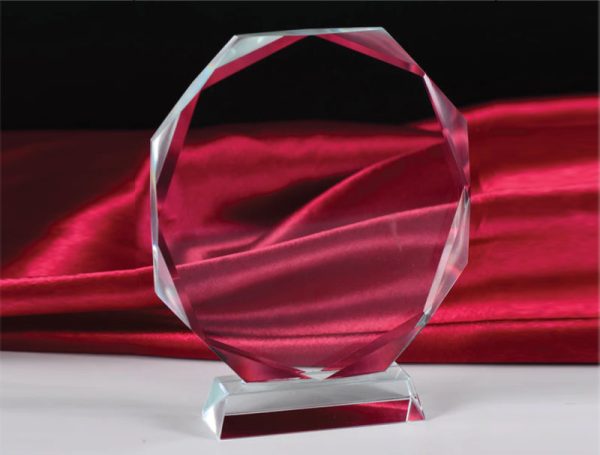 Round Diamond Crystal Award