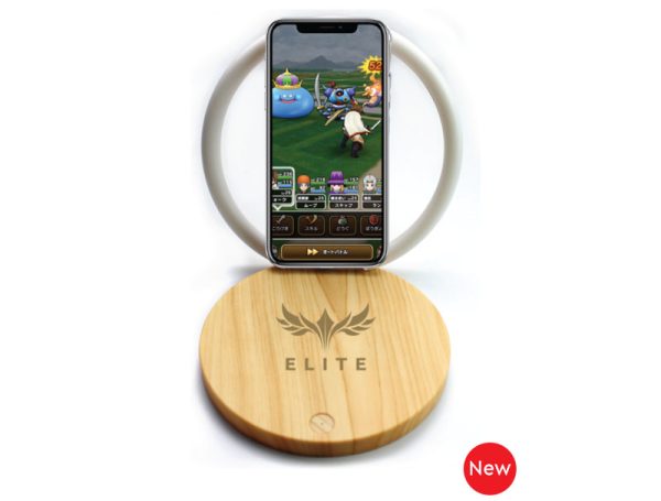 Wireless Charger With Light-Bamboo Finish