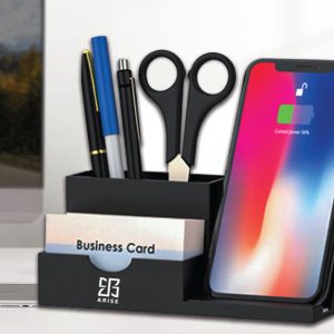 Wireless Charger With Pen/Card Holder