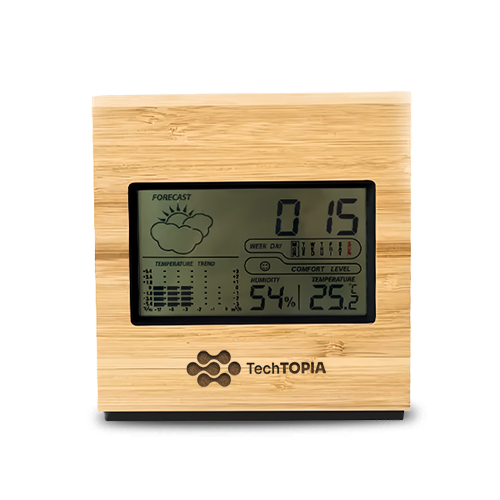 Bamboo Weather Station Clock