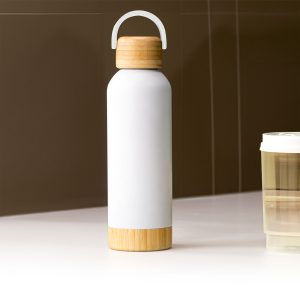 Insulated Bottle With Bamboo Lid