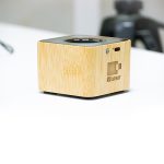 Bamboo Bluetooth Speaker Transparent Top – Square
