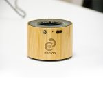 Bamboo Bluetooth Speaker Transparent Top – Round